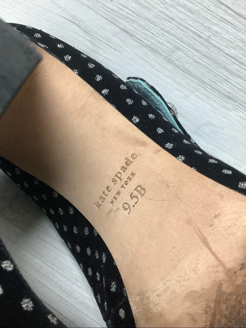 kate spade black velvet